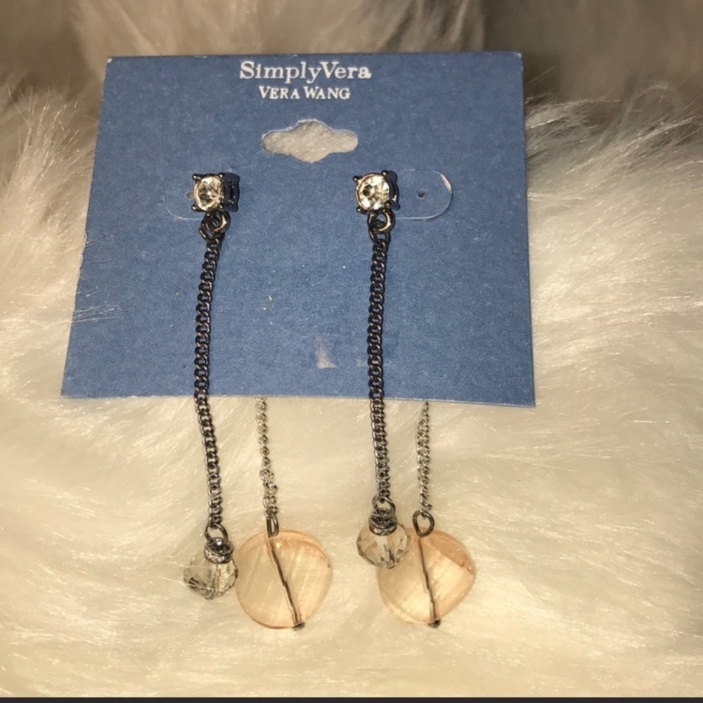 Dangle style crystal earrings